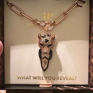 Bomb Party Untamed: Silent Roar (Rose Gold Jaguar Necklace)